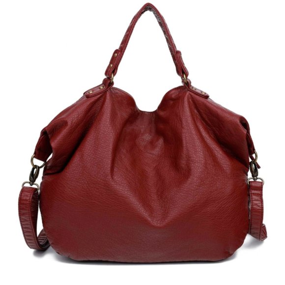 Ampere Bags The Laurel Satchel Bag In Burgundy Poshmark